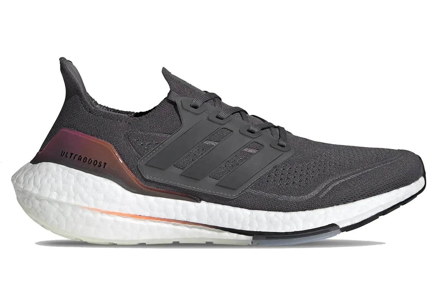 adidas Ultra Boost 21 Grey Screaming Orange(FY0372)     -,