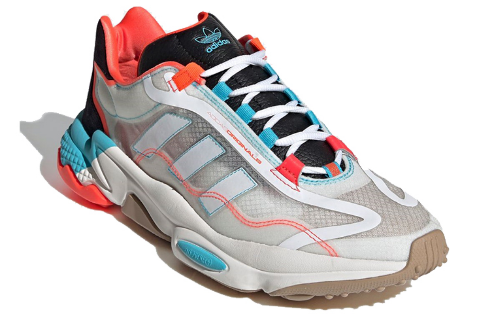 Фото № 3 с приближением к товару «‎adidas originals Ozweego Pure Shoes WhiteBlackRed»