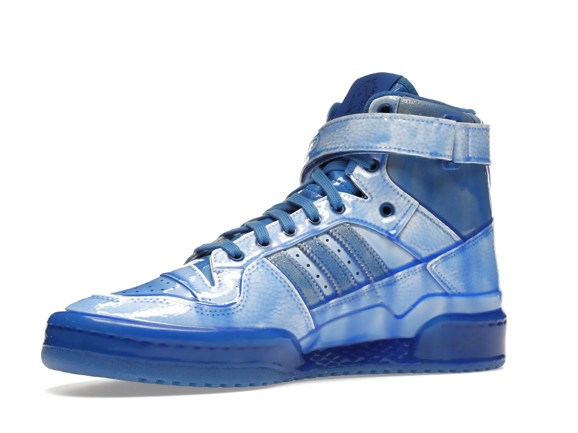 Фото № 4 с приближением к товару «‎adidas Forum Hi Jeremy Scott Dipped Blue»