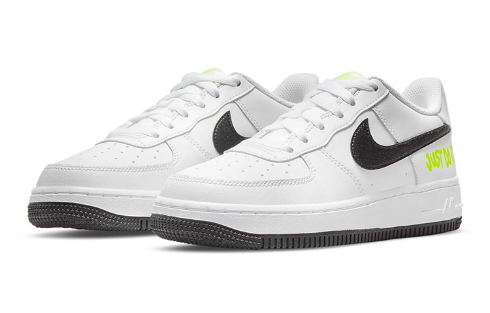 Фото № 3 с приближением к товару «‎Nike Air Force 1 Low GS 'Just Do It - White Volt'»