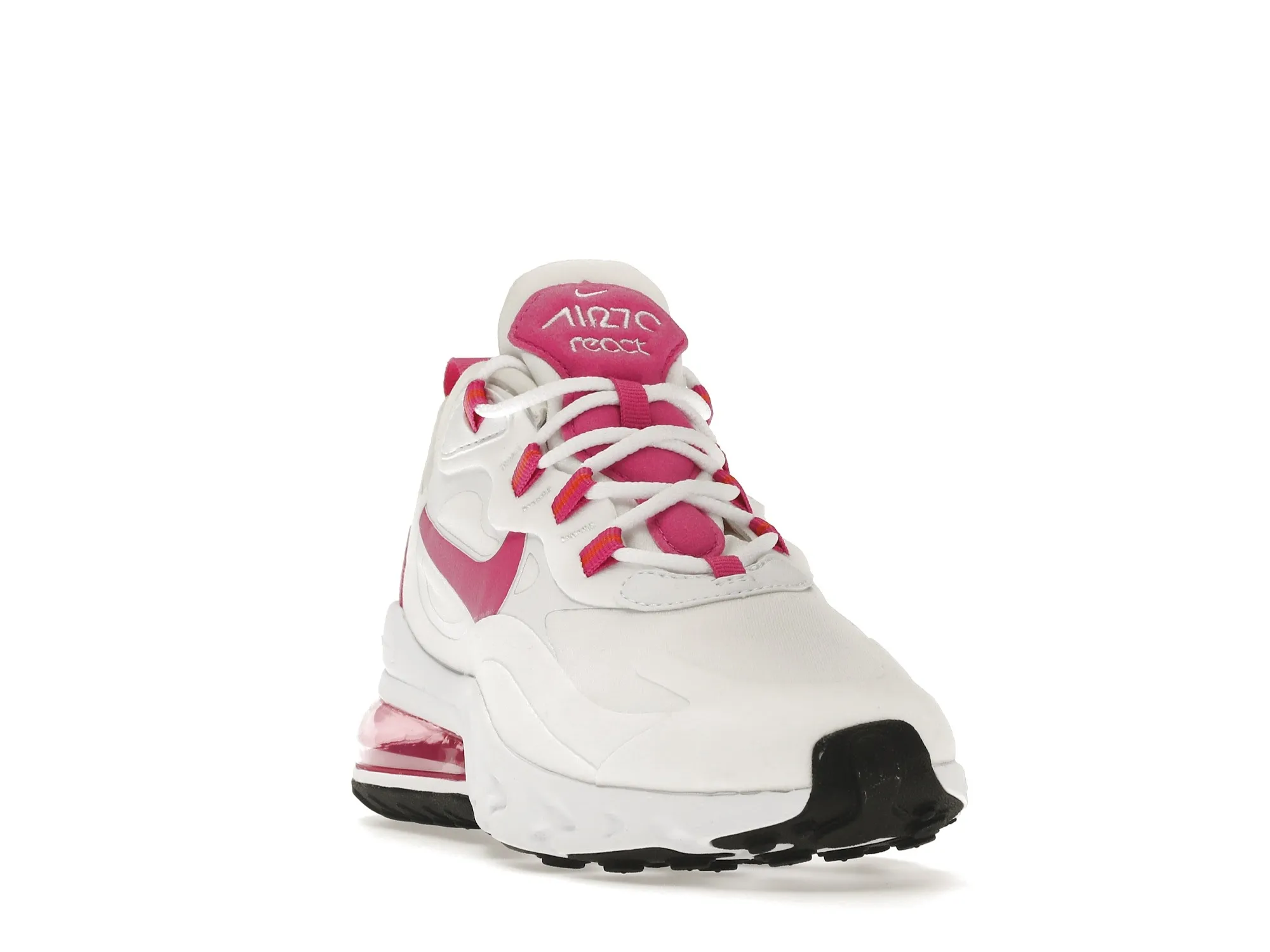 Фото № 2 с приближением к товару «‎Nike Air Max 270 React White Fire Pink »