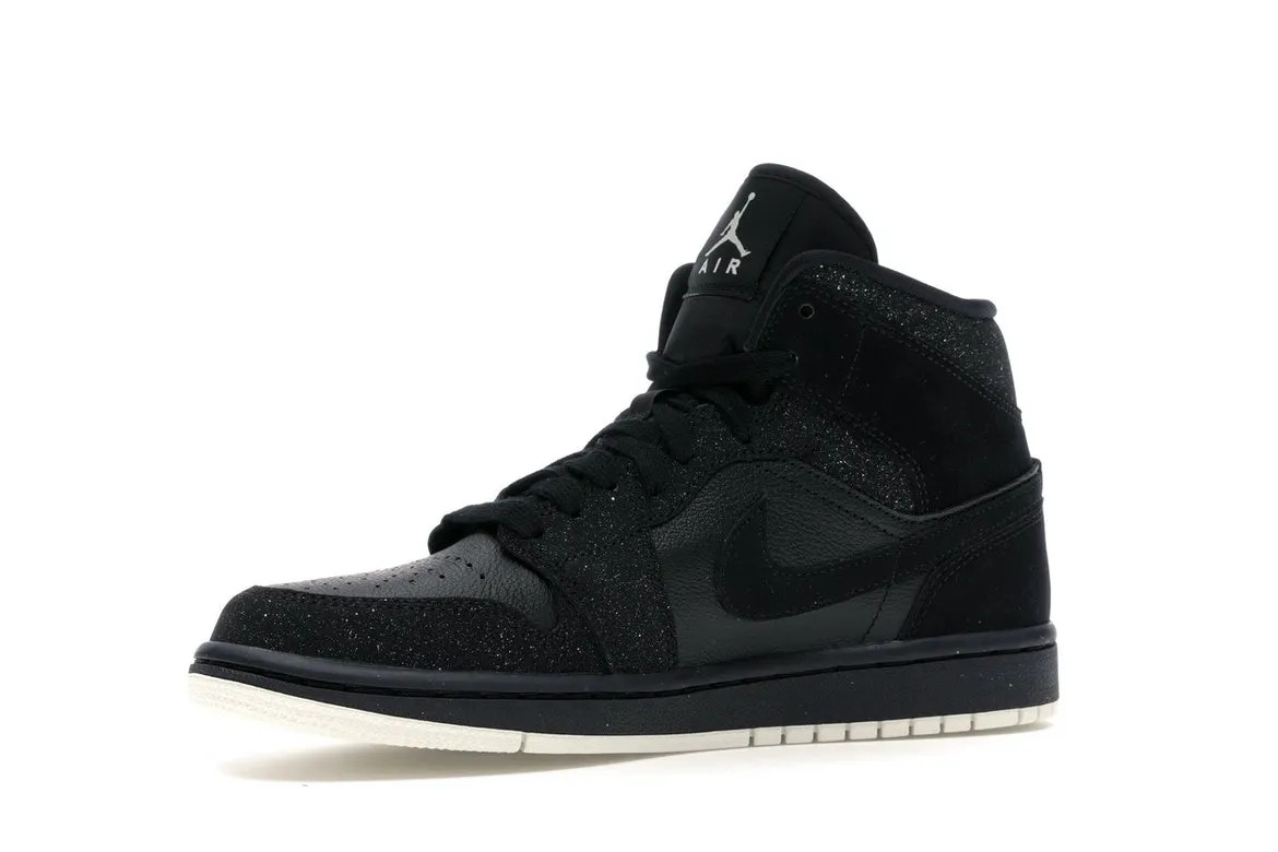 Фото № 3 с приближением к товару «‎Jordan 1 Mid Glitter Black »