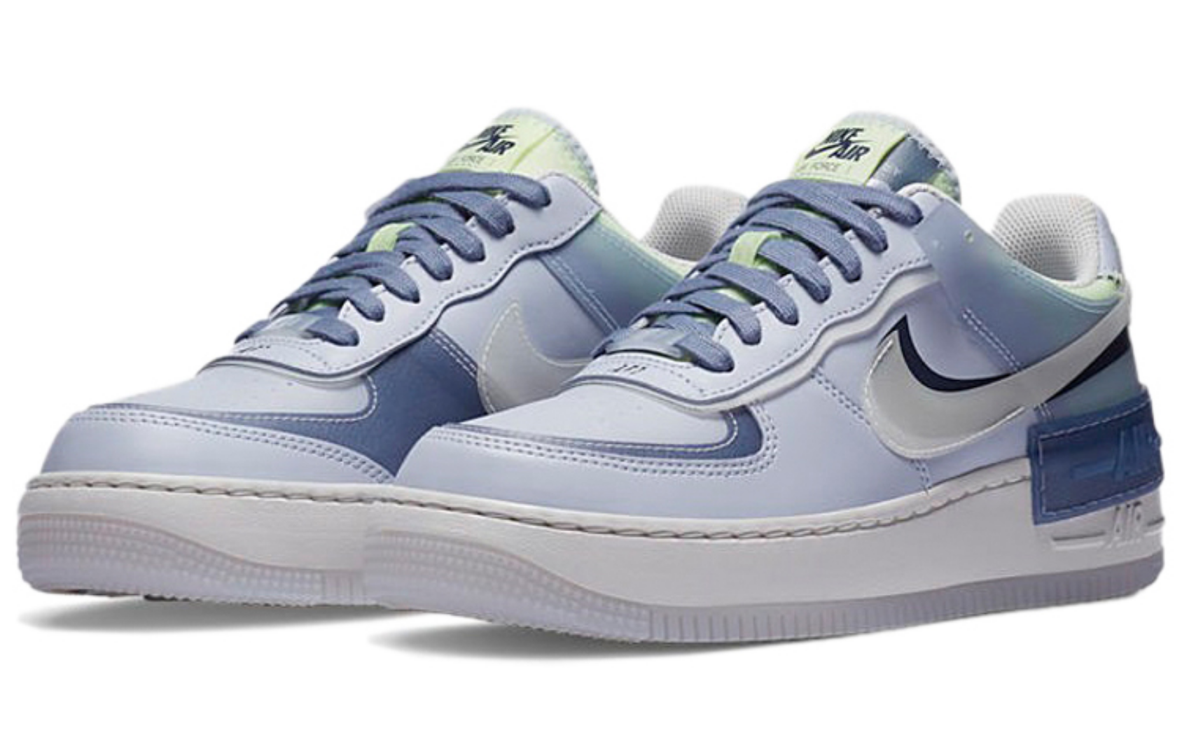 Фото № 3 с приближением к товару «‎Nike Air Force 1 Shadow Se Skate Shoes GhostSummit White-World Ind»