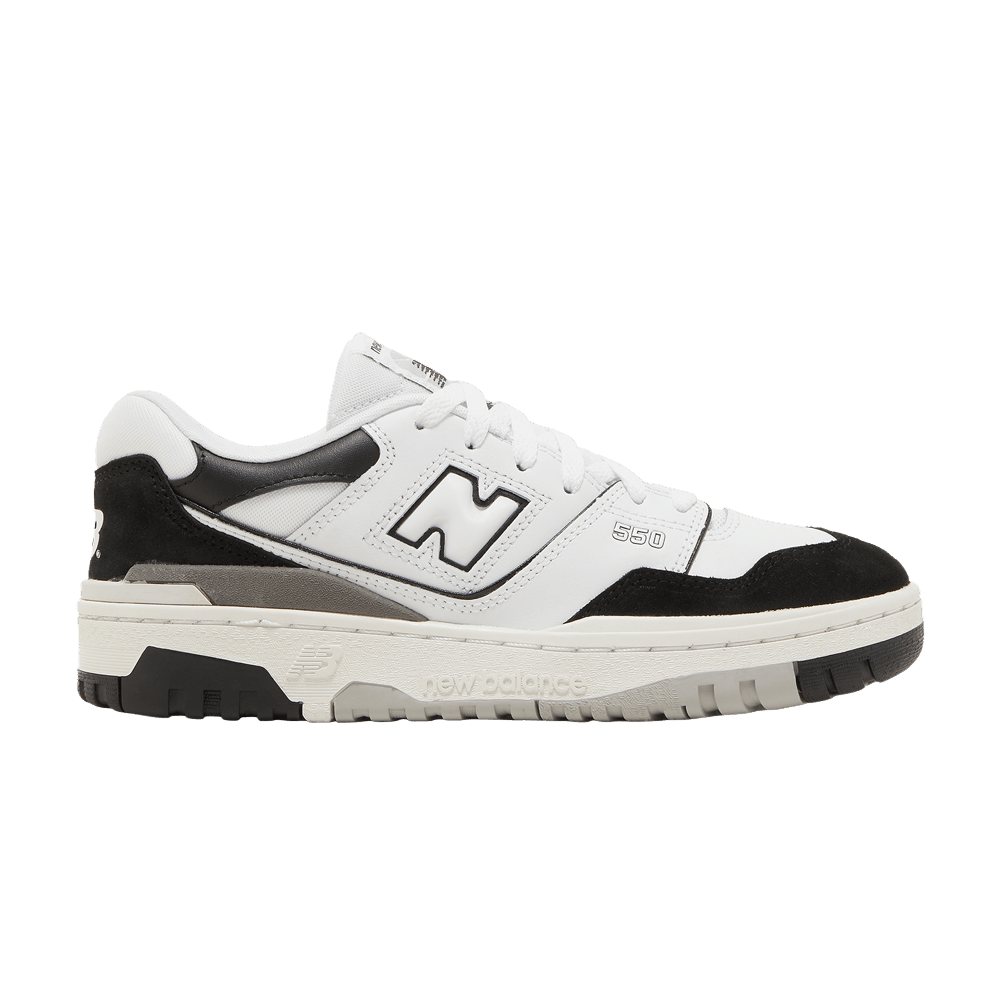 New Balance 550 Big Kid White Black Rain Cloud
