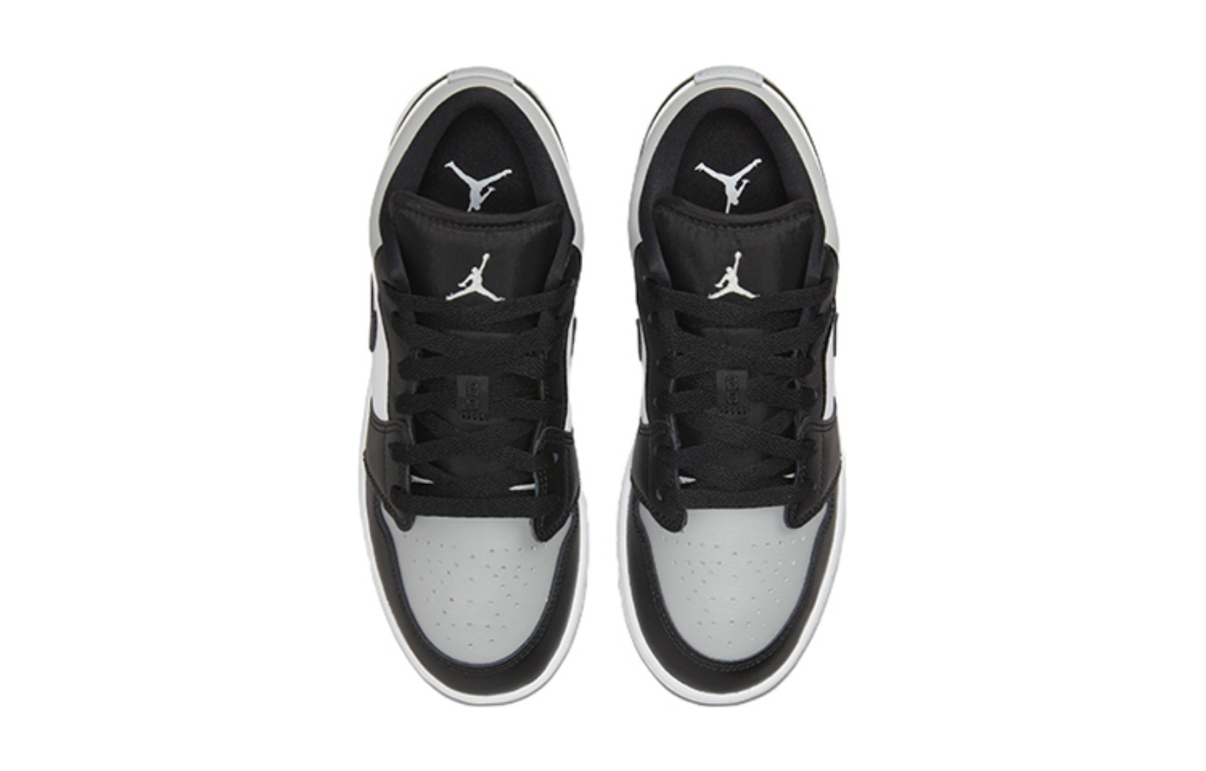 Фото № 4 с приближением к товару «‎Nike Air Jordan 1 Low (GS) Vintage basketball shoes Shadow Toe Light Smoke GreyBlackWhite»