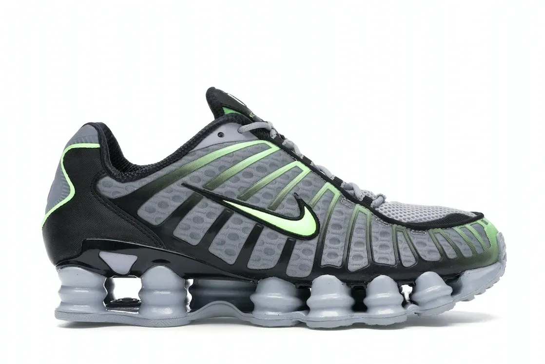 Фото № 1 с приближением к товару «‎Nike Shox TL Wolf Grey Lime Blast»
