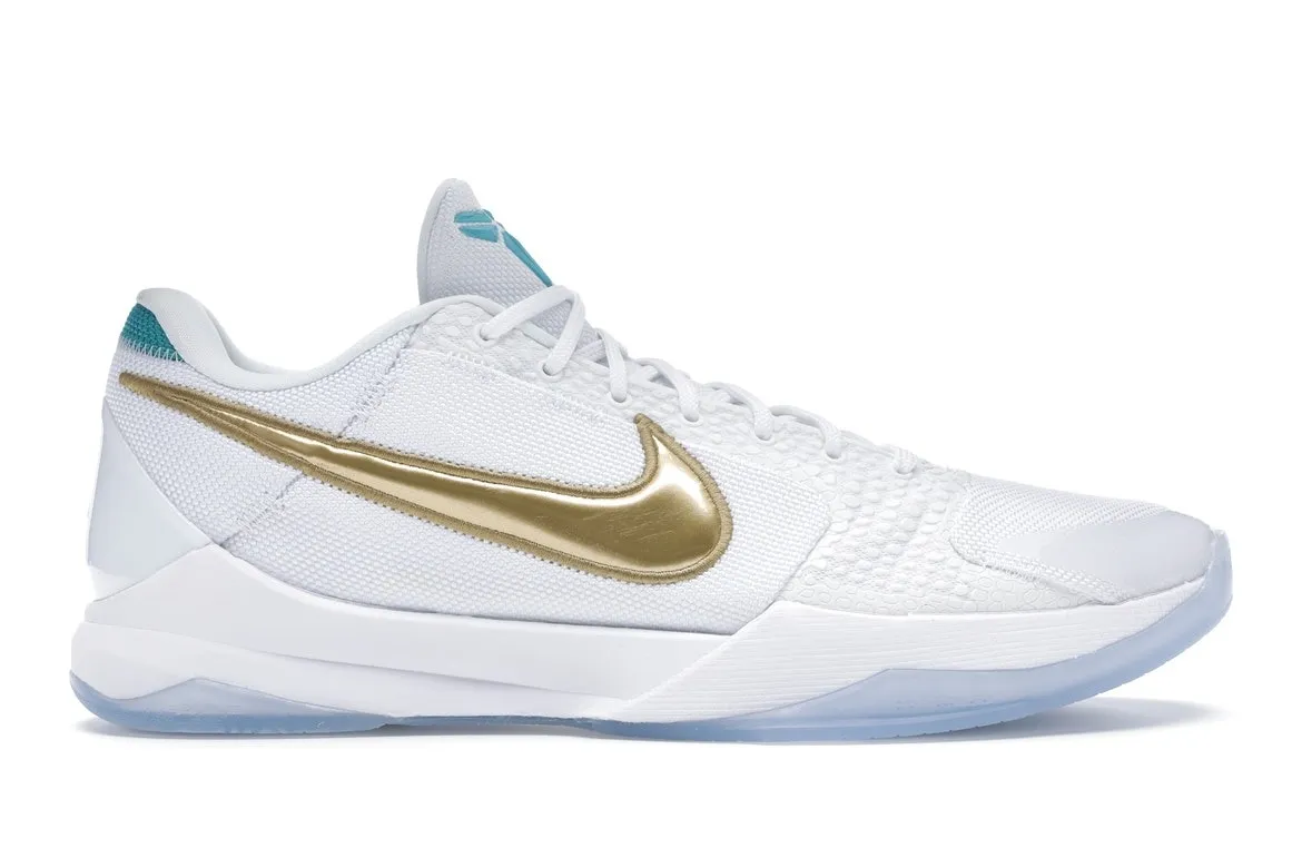 Фото № 1 с приближением к товару «‎Nike Kobe 5 Protro Undefeated What If White»