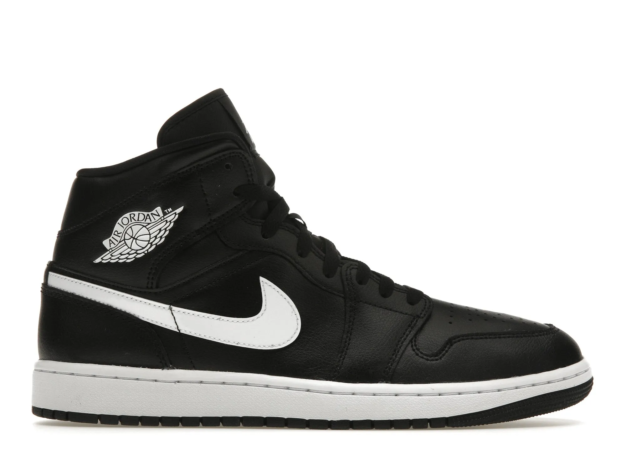 Фото № 1 с приближением к товару «‎Jordan 1 Mid Black/White»