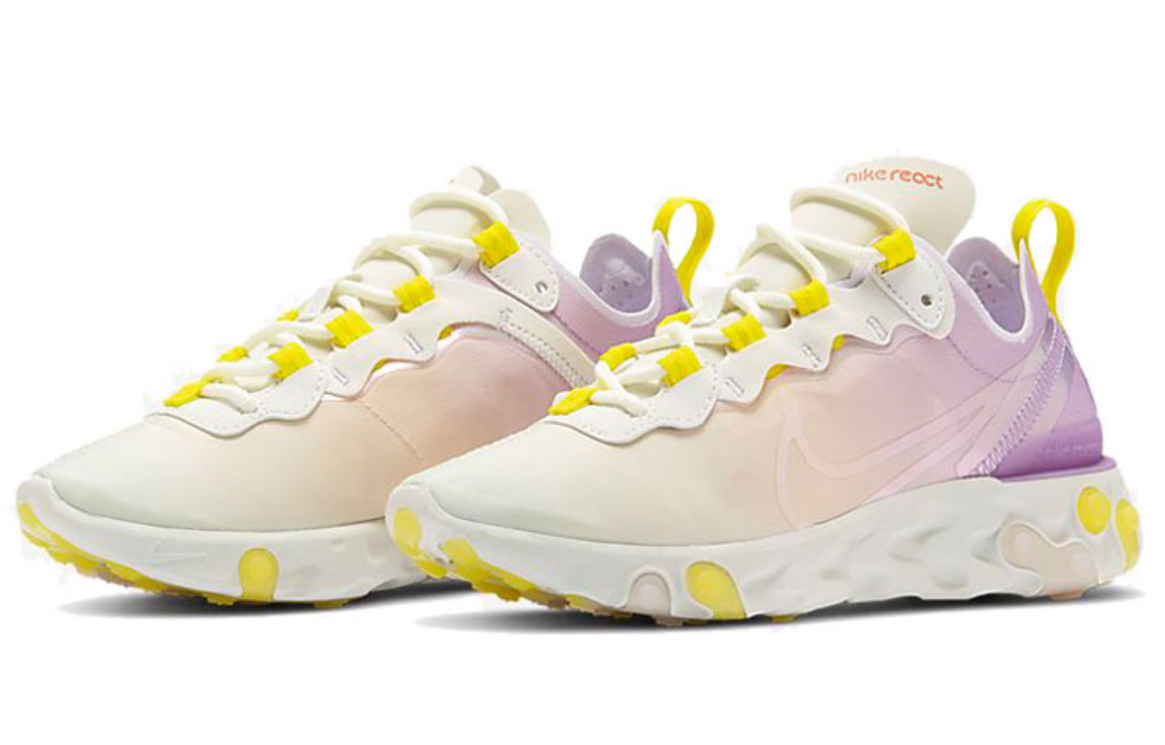 Фото № 3 с приближением к товару «‎Nike React Element 55 WhitePurple»