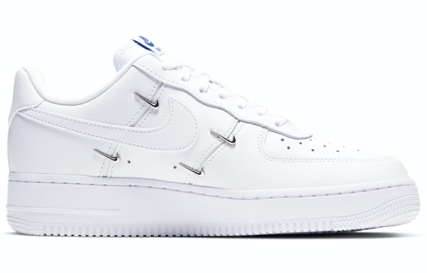 Фото № 2 с приближением к товару «‎Kim HyunANike Air Force 1 '07 LX "Chrome Luxe" Wmns WhiteBlue»