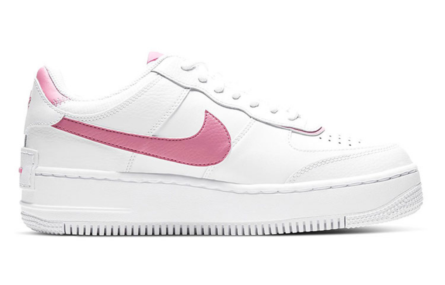 Фото № 2 с приближением к товару «‎Nike Air Force 1 Shadow White Magic Flamingo (W)»