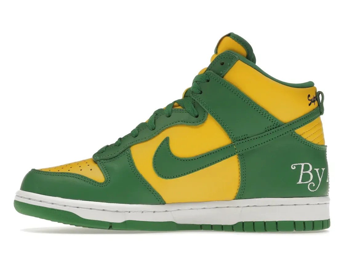Фото № 3 с приближением к товару «‎Nike SB Dunk High Supreme By Any Means Brazil»