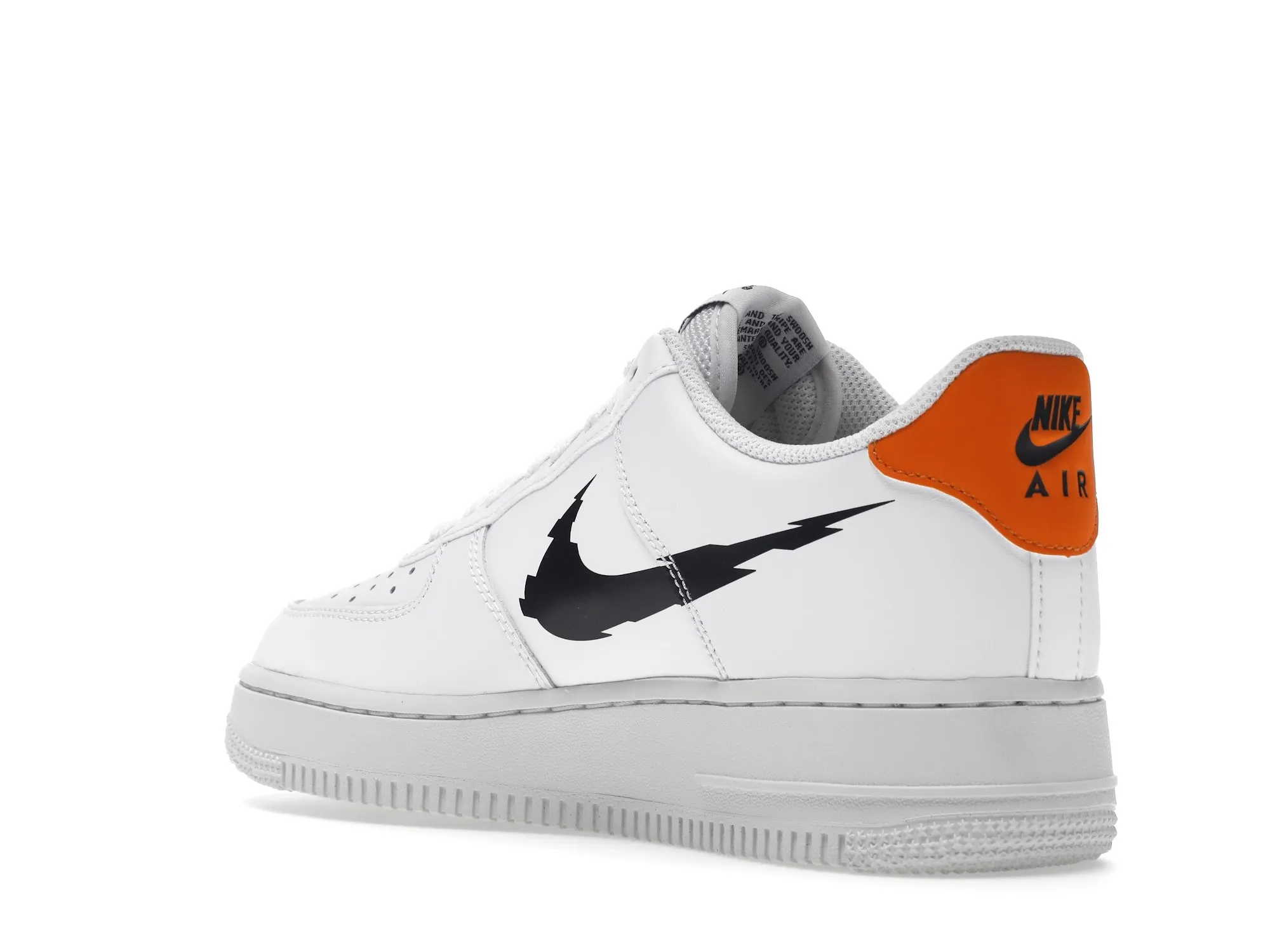 Фото № 5 с приближением к товару «‎Nike Air Force 1 Low 07 Glitch Swoosh White Orange»