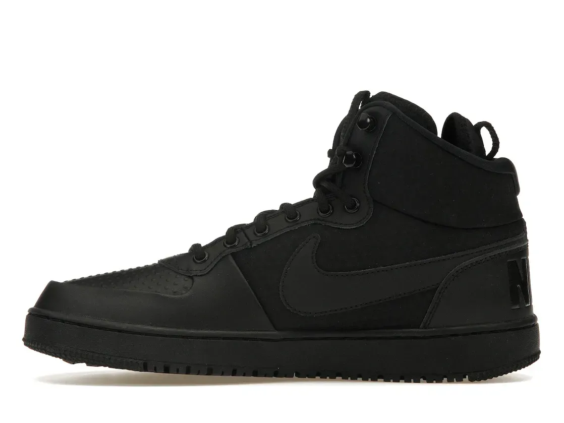 Фото № 3 с приближением к товару «‎Nike Court Borough Mid Winter Triple Black»