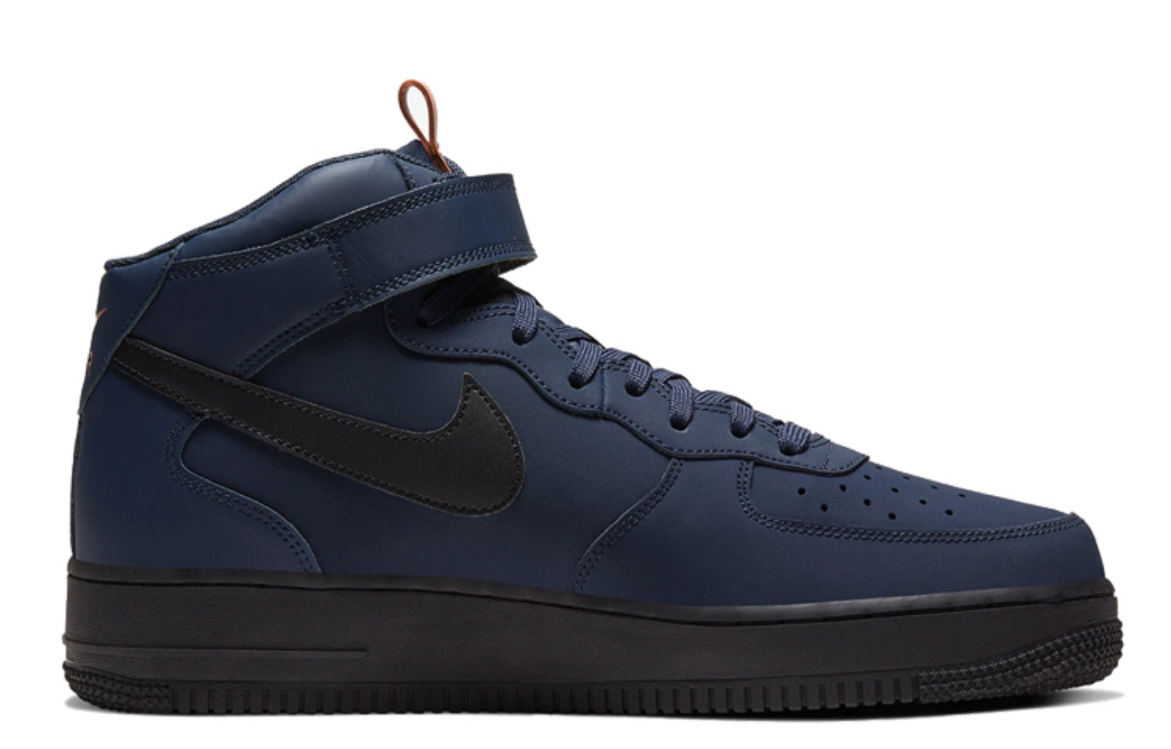 Фото № 2 с приближением к товару «‎Nike Air Force 1 Mid 'Obsidian'»