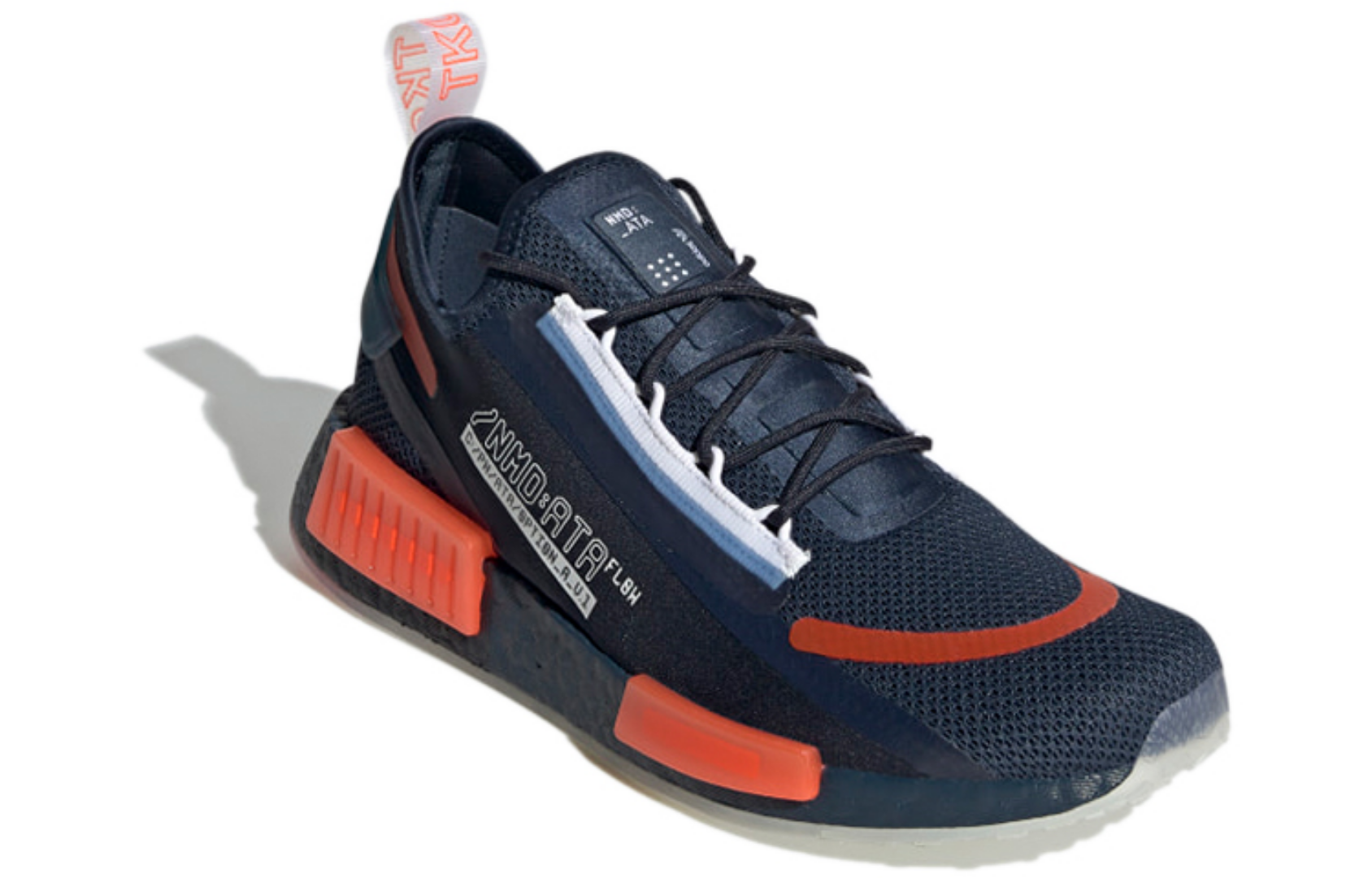 Фото № 3 с приближением к товару «‎adidas originals NMDR1 Spectoo 'Crew Navy Solar Red'»