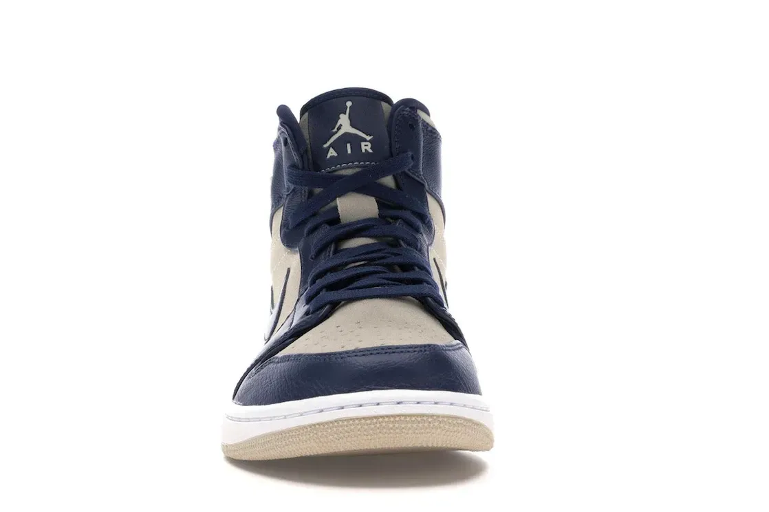 Фото № 2 с приближением к товару «‎Jordan 1 Retro Premium Midnight Navy Light Cream »