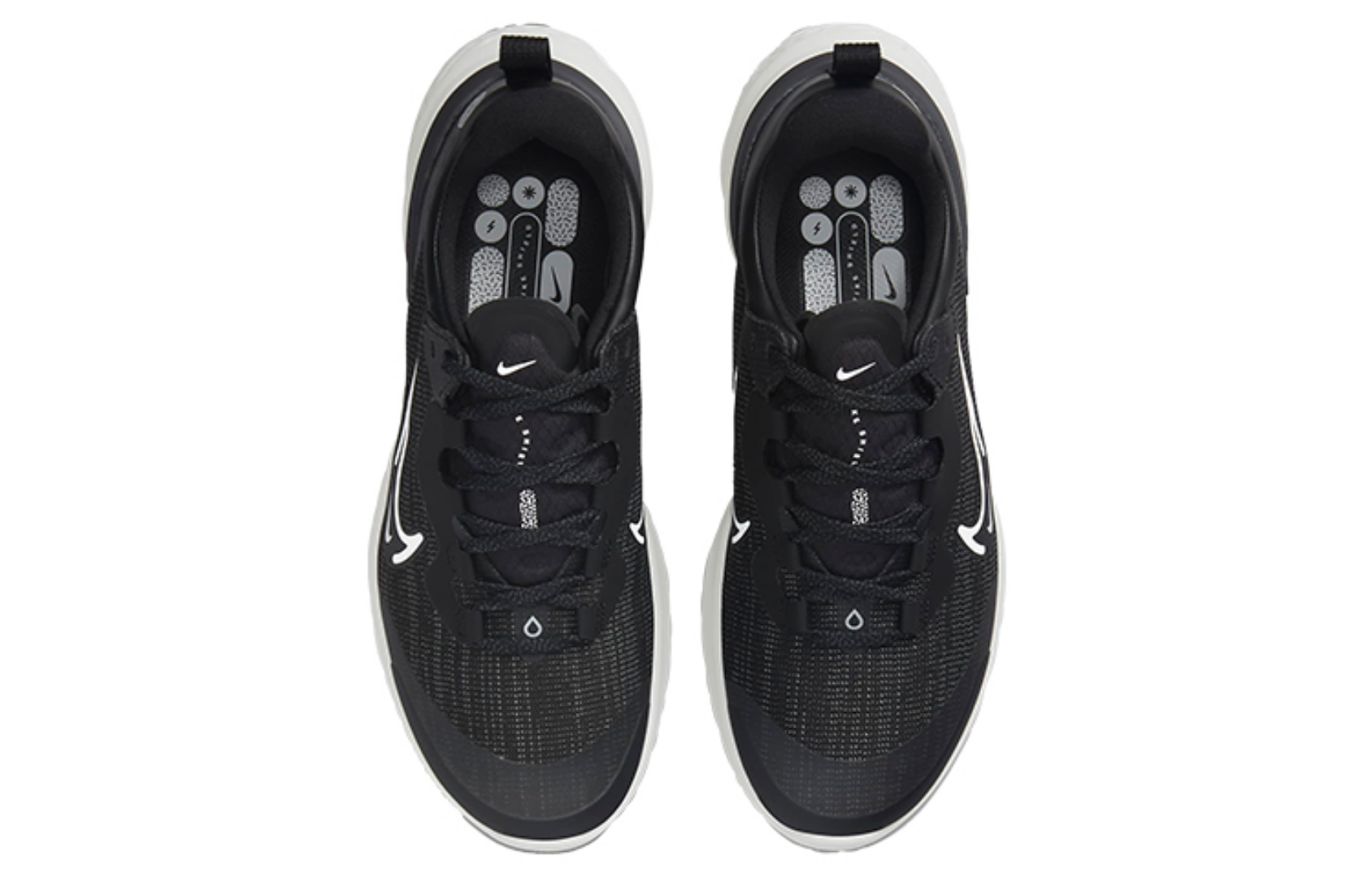 Фото № 4 с приближением к товару «‎Nike Wmns React Miler 2 Shield Low-Top Running Shoes Black»
