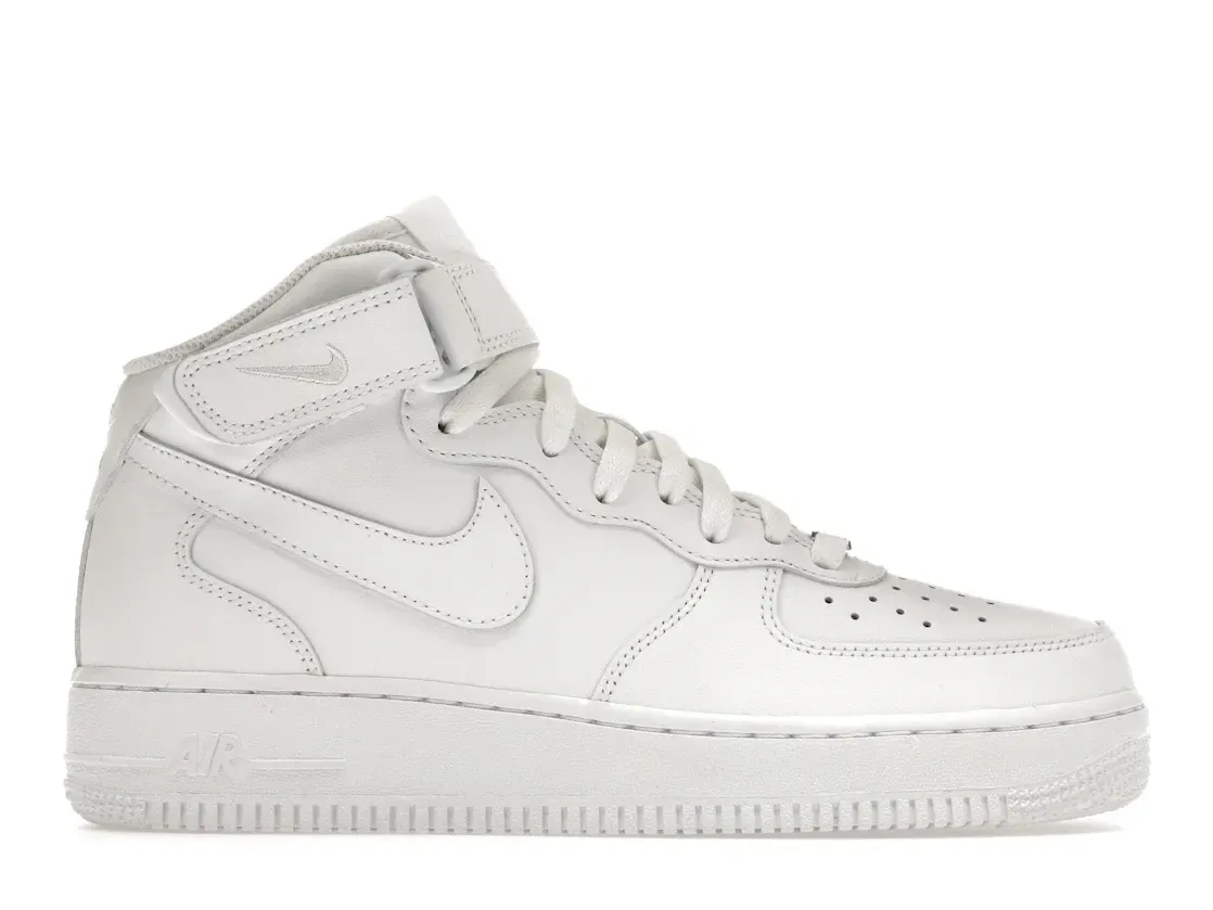 Фото № 1 с приближением к товару «‎Nike Air Force 1 Mid Triple White »