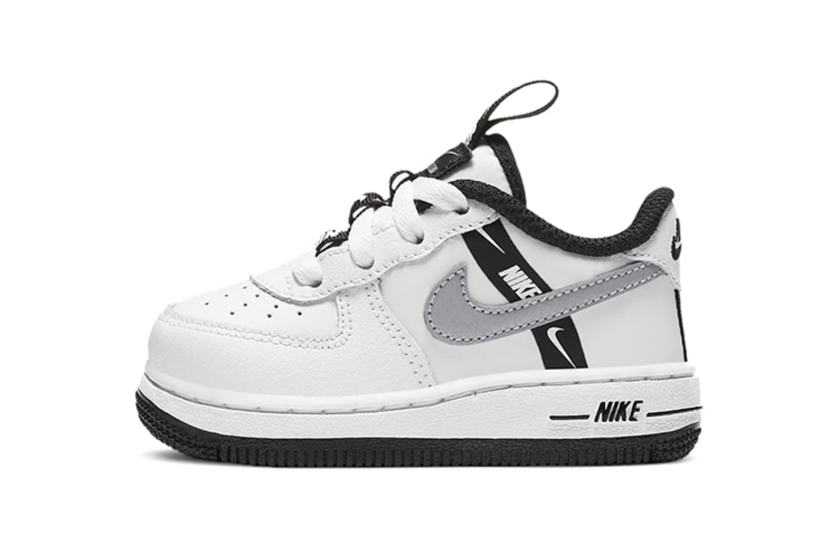Фото № 1 с приближением к товару «‎Nike Force 1 LV8 KSA TD 'Worldwide Pack - White Reflect Silver'»