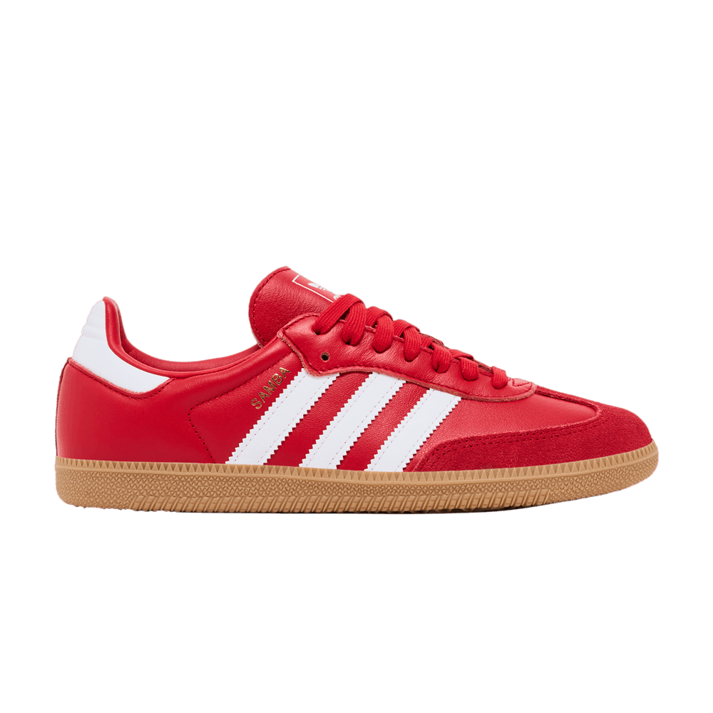 adidas Women's Samba OG Better Scarlet White Gold