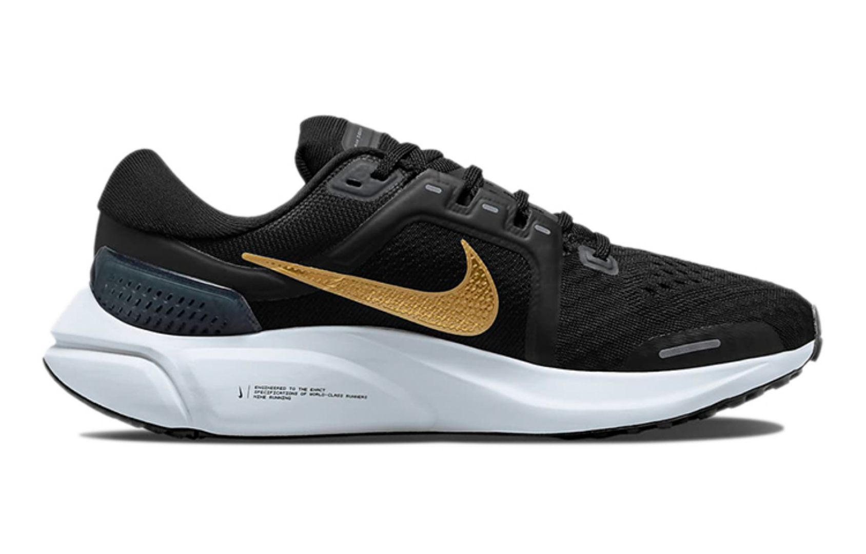 Фото № 2 с приближением к товару «‎Nike Wmns Air Zoom Vomero 16 Low-Top Running Shoes BlackWhiteGold»