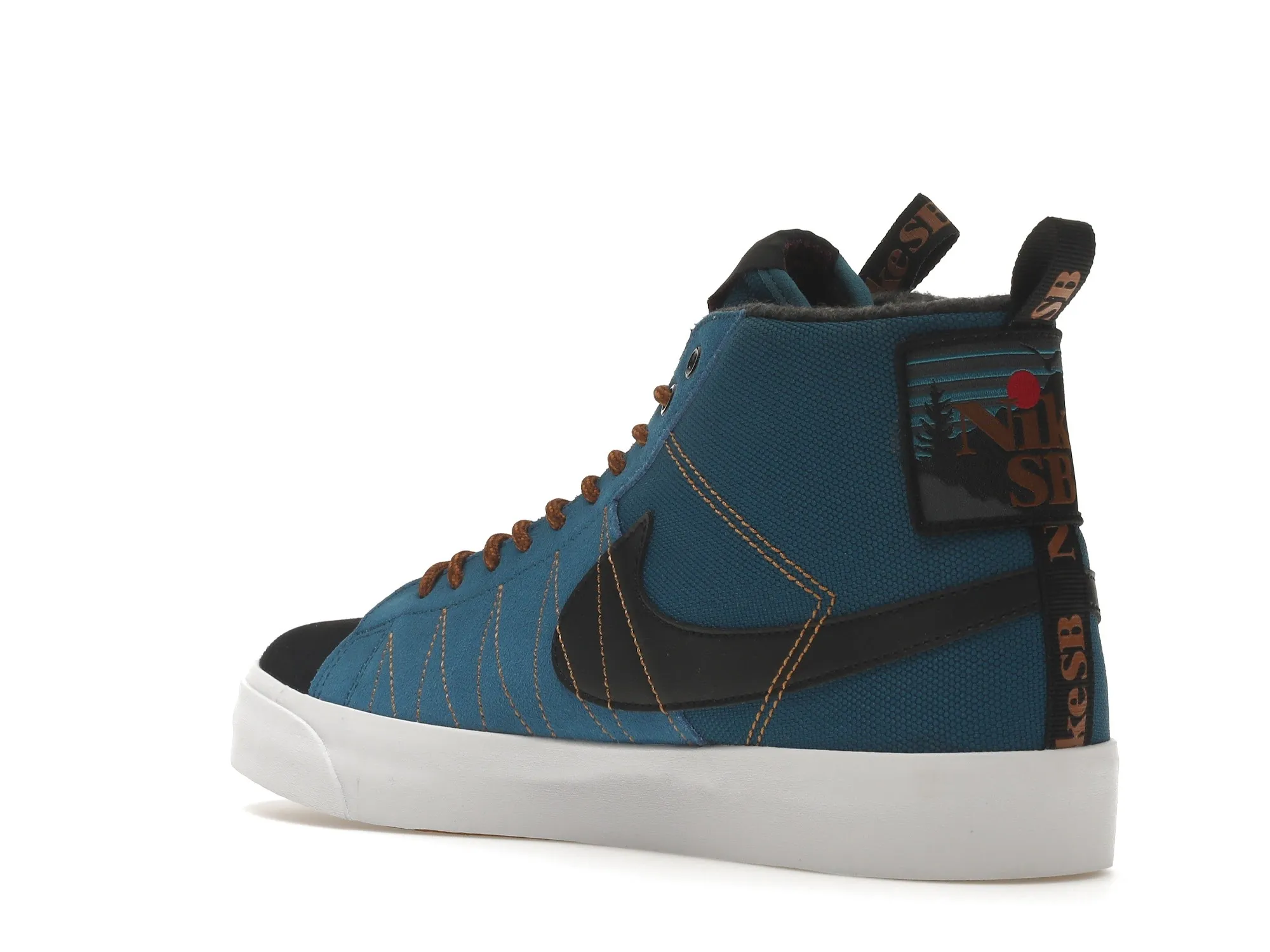Фото № 6 с приближением к товару «‎Nike SB Zoom Blazer Mid PRM Marina Pecan»