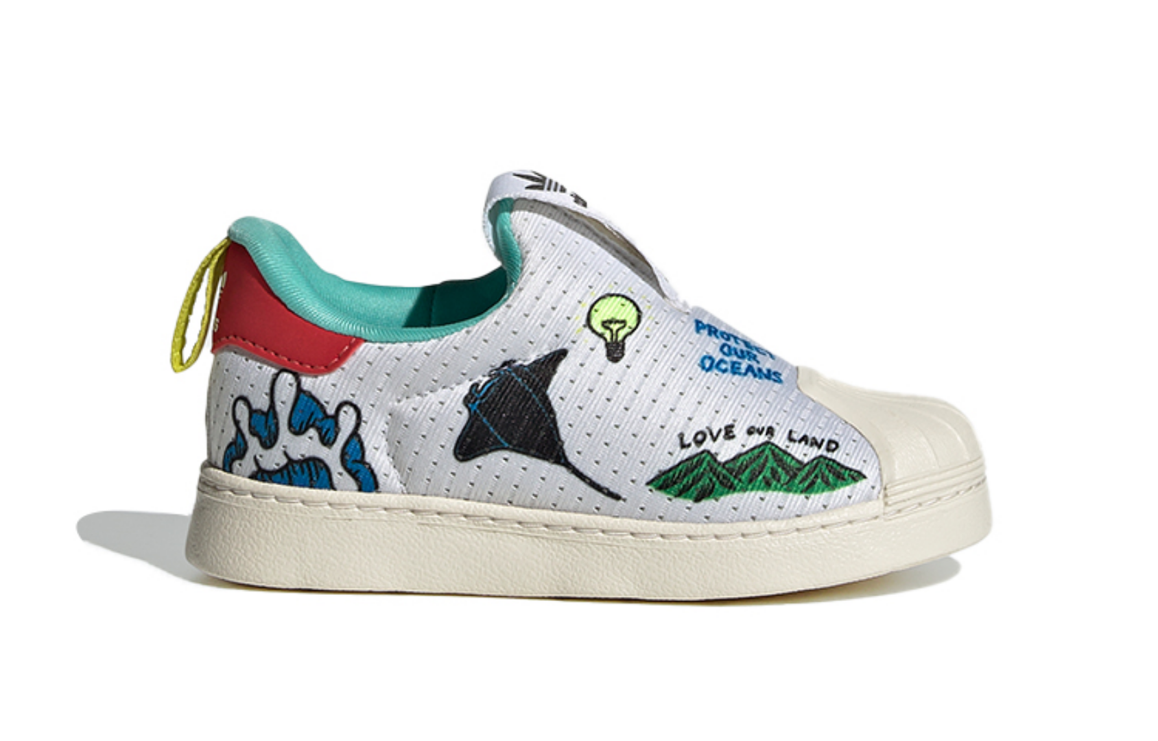 Фото № 2 с приближением к товару «‎Adidas originals Superstar 360 I Primeblue WhiteRedBlue»