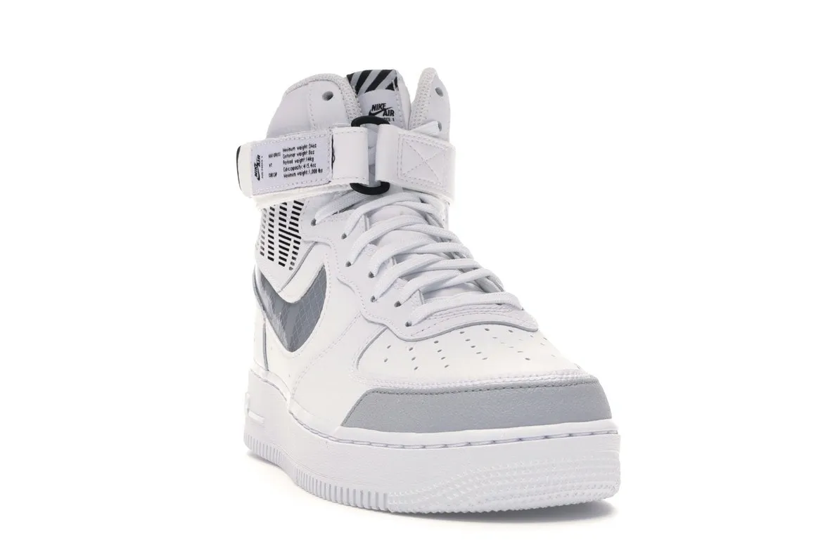 Фото № 2 с приближением к товару «‎Nike Air Force 1 High Under Construction White»
