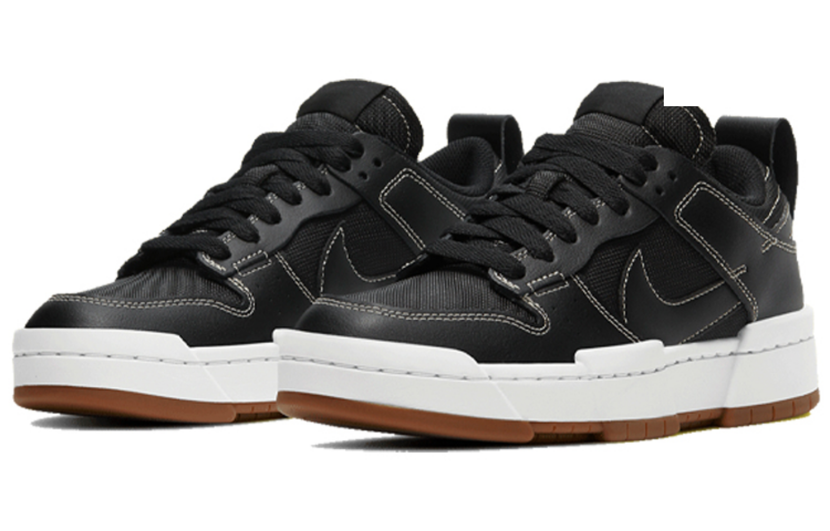 Фото № 3 с приближением к товару «‎Nike Wmns Dunk Low Disrupt 'Black Gum' BlackWhite»