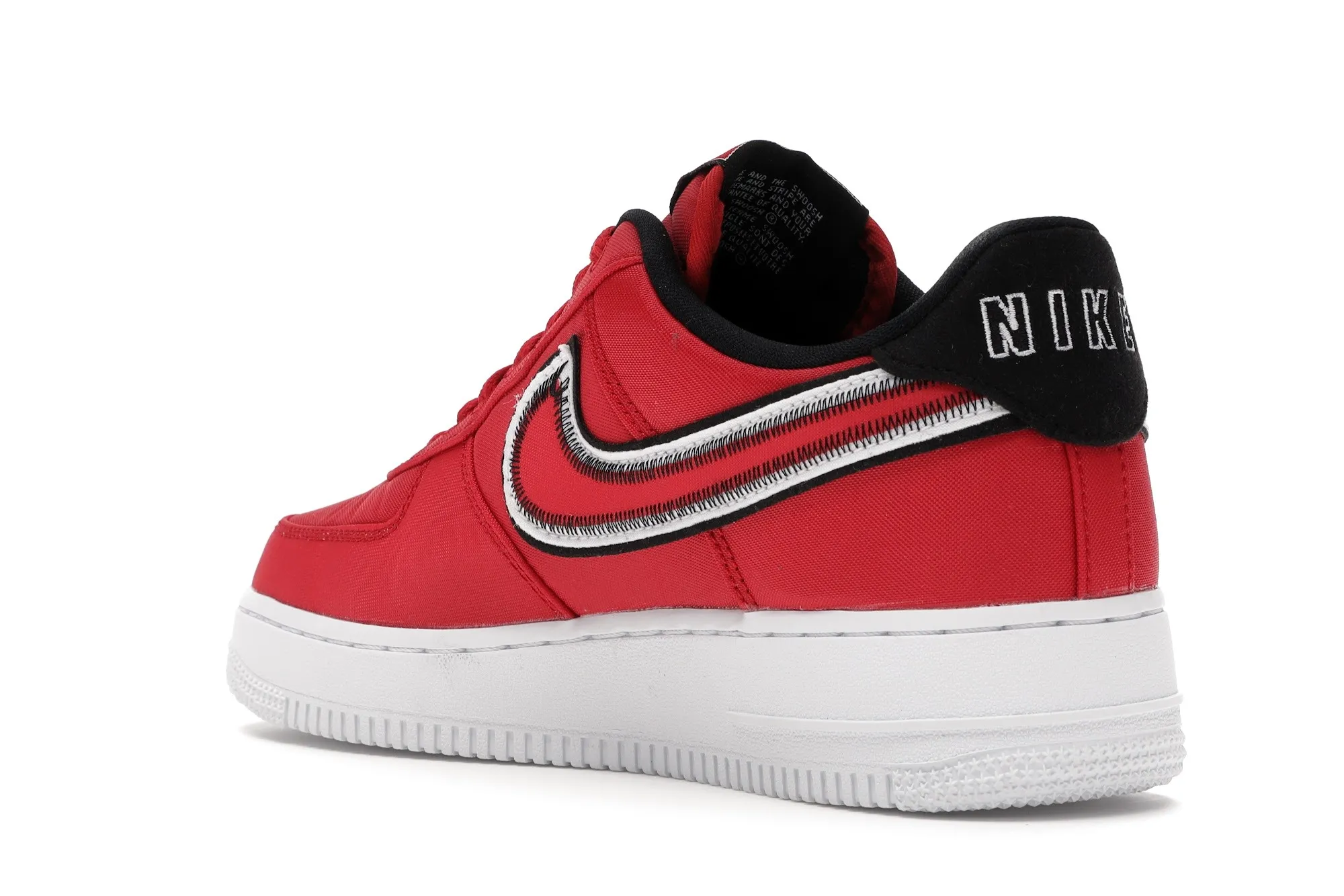 Фото № 6 с приближением к товару «‎Nike Air Force 1 Low Reverse Stitch University Red»