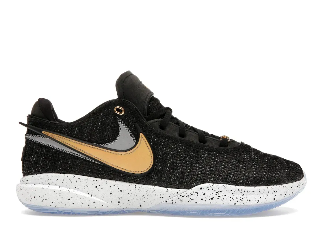 Фото № 1 с приближением к товару «‎Nike LeBron 20 Black Metallic Gold»