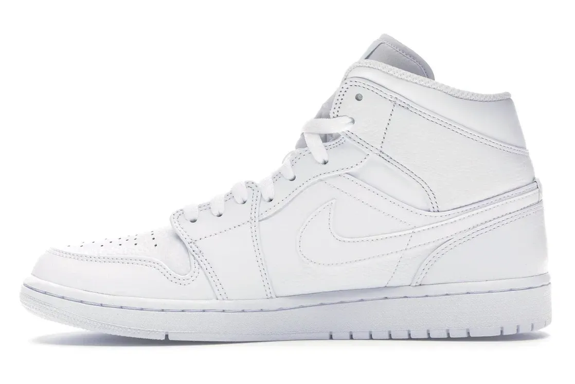 Фото № 3 с приближением к товару «‎Jordan 1 Mid Triple White (2018)»