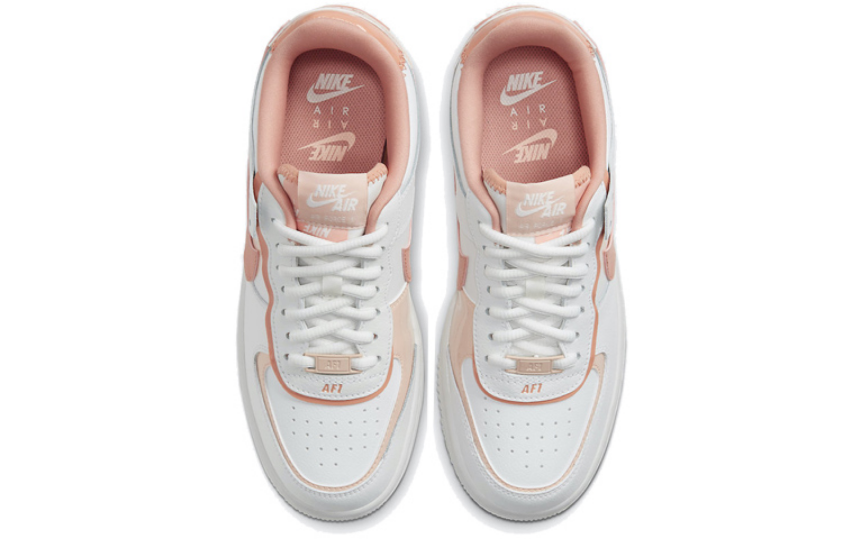 Фото № 4 с приближением к товару «‎Nike Air Force 1 Shadow whitepink»