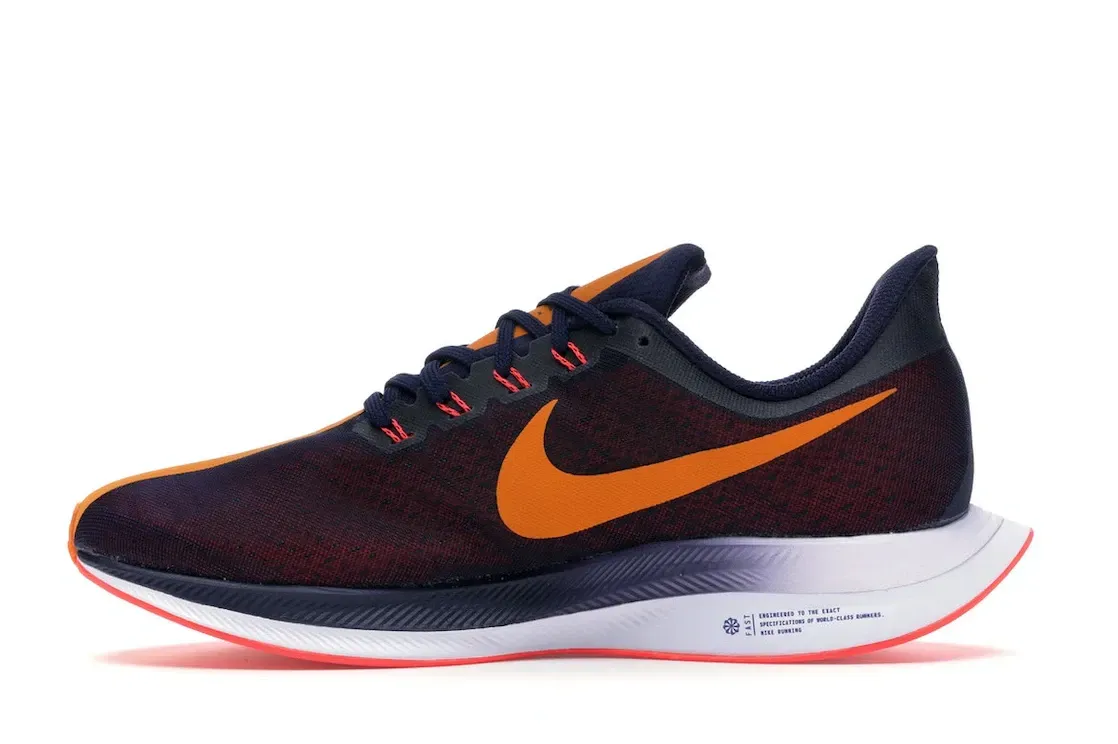 Фото № 3 с приближением к товару «‎Nike Zoom Pegasus 35 Turbo Blackened Blue Orange Peel »