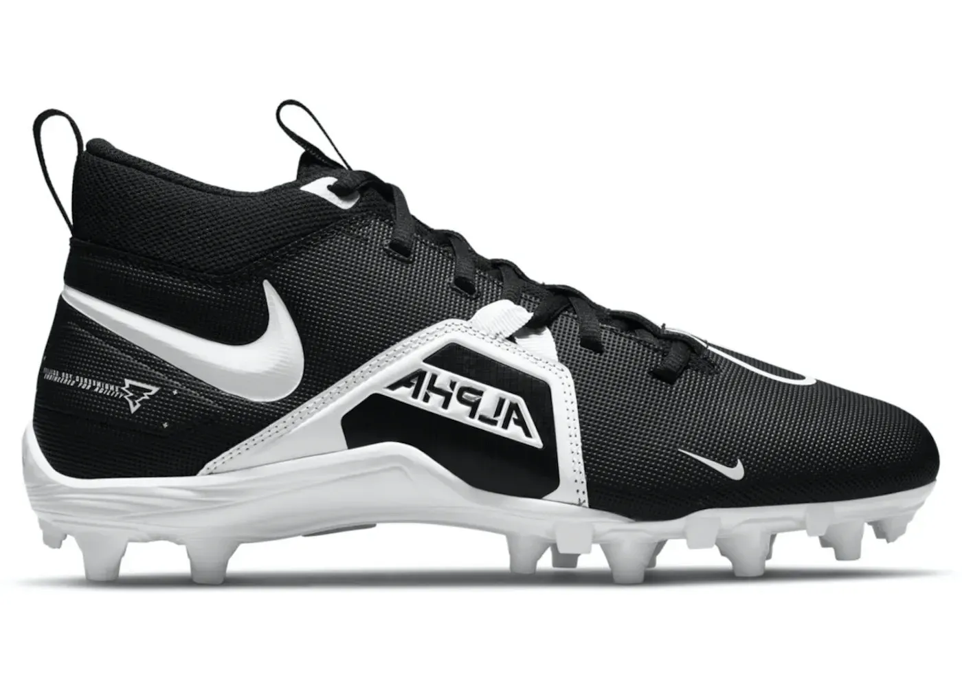 Фото № 1 с приближением к товару «‎Nike Alpha Menace Varsity 3 Black White»