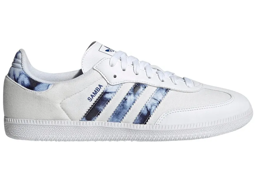 Фото № 1 с приближением к товару «‎adidas Samba Tie Dye White»