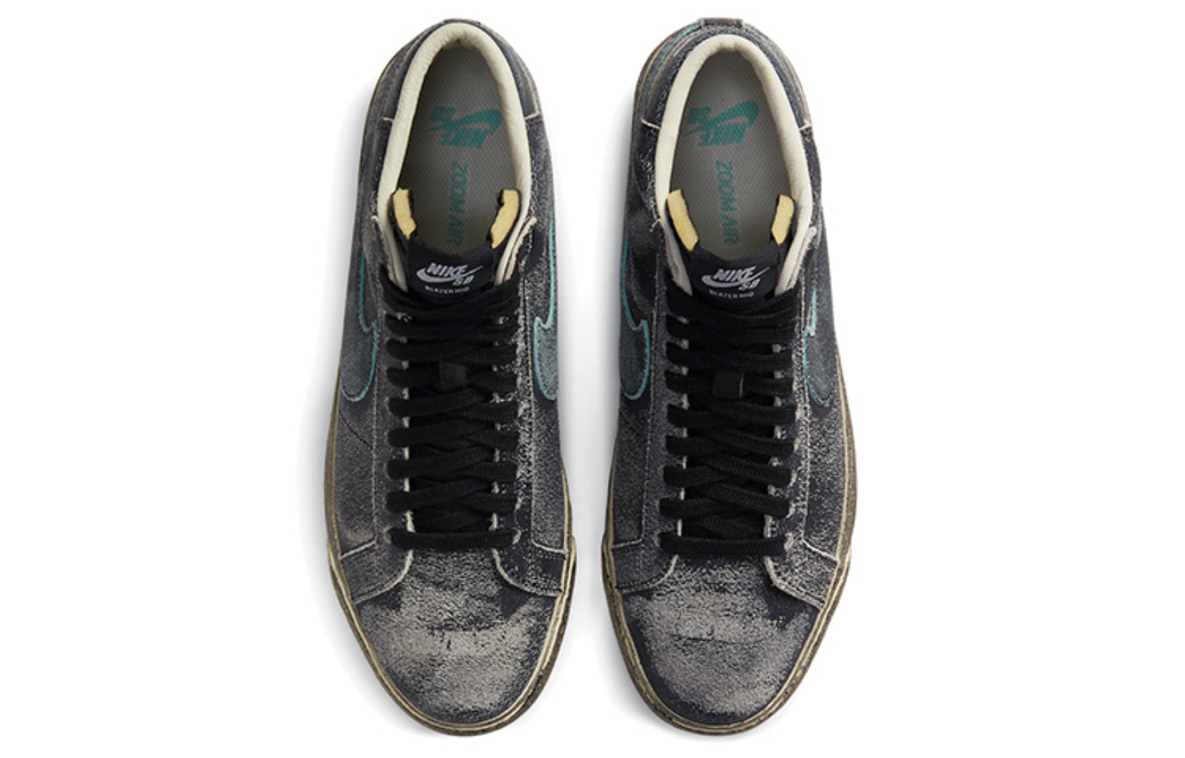 Фото № 4 с приближением к товару «‎Nike Blazer mid Skate shoes Faded Black»