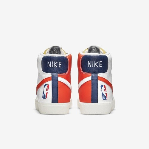 Фото № 5 с приближением к товару «‎Nba X Nike Blazer Mid '77 Emb Skate Shoes WhiteBlueOrange»