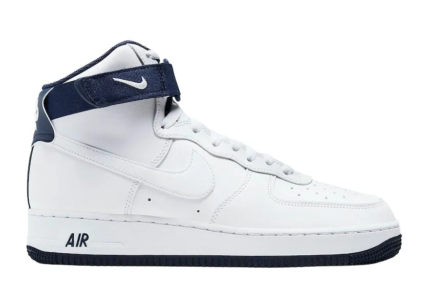 Фото № 1 с приближением к товару «‎Nike Air Force 1 High 07 2 White Mystic Navy»
