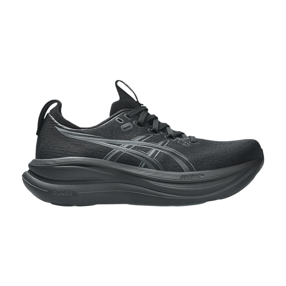 ASICS Women's GEL-Nimbus 28 D Wide Black Graphite Grey