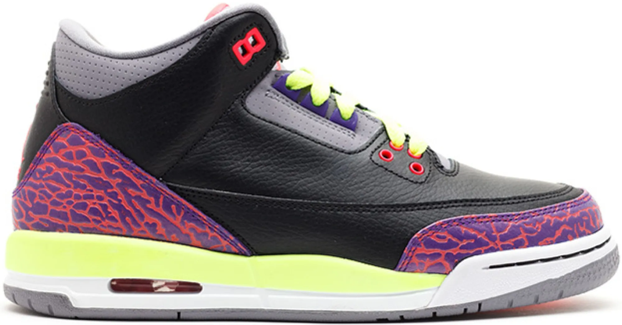 Фото № 1 с приближением к товару «‎Jordan 3 Retro Black Atomic Red Volt »