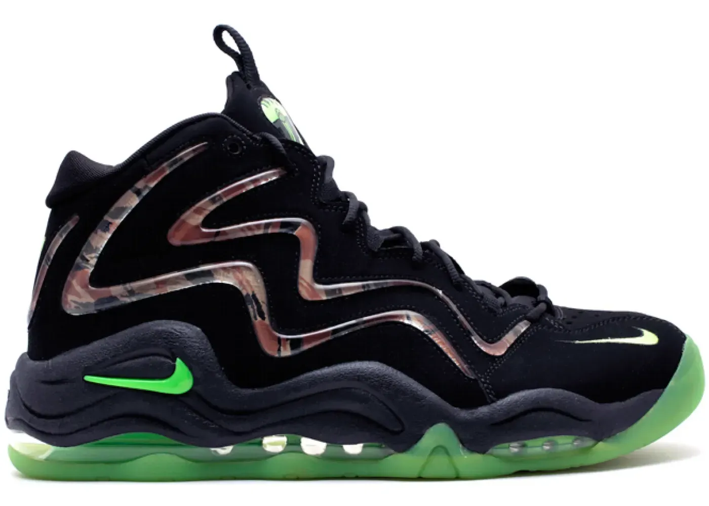 Фото № 1 с приближением к товару «‎Nike Air Pippen Camo Black Flash Lime»