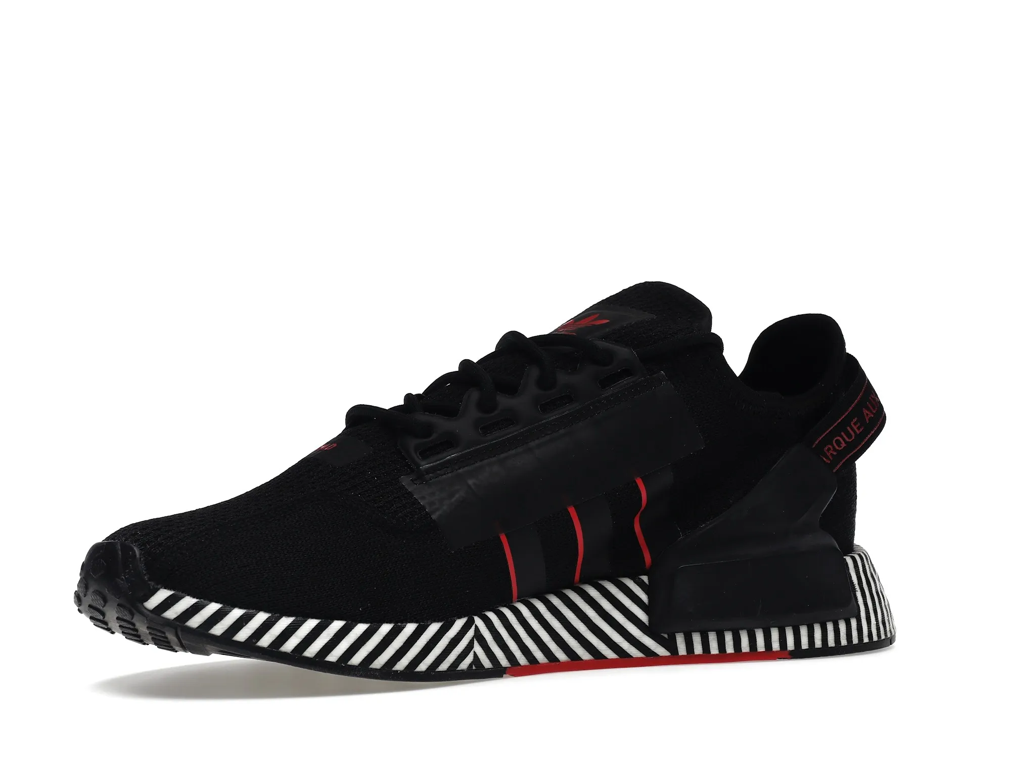 Фото № 4 с приближением к товару «‎adidas NMD R1 V2 Dazzle Camo Black»