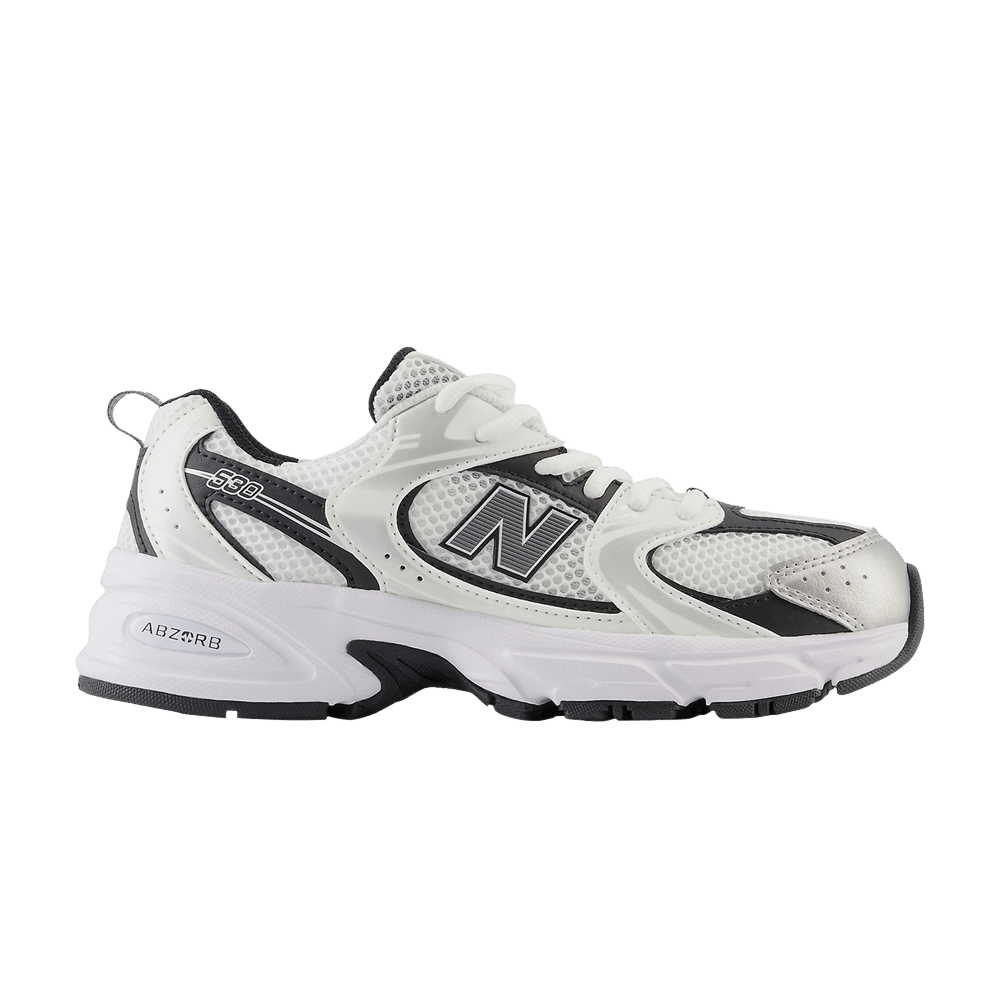New Balance 530 Big Kid White Black