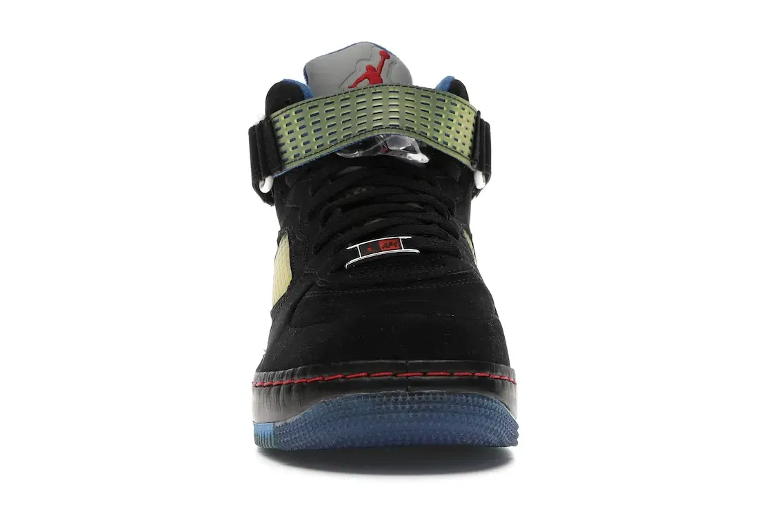 Фото № 2 с приближением к товару «‎Jordan AJF 5 Black Blue Ribbon Varsity Red»