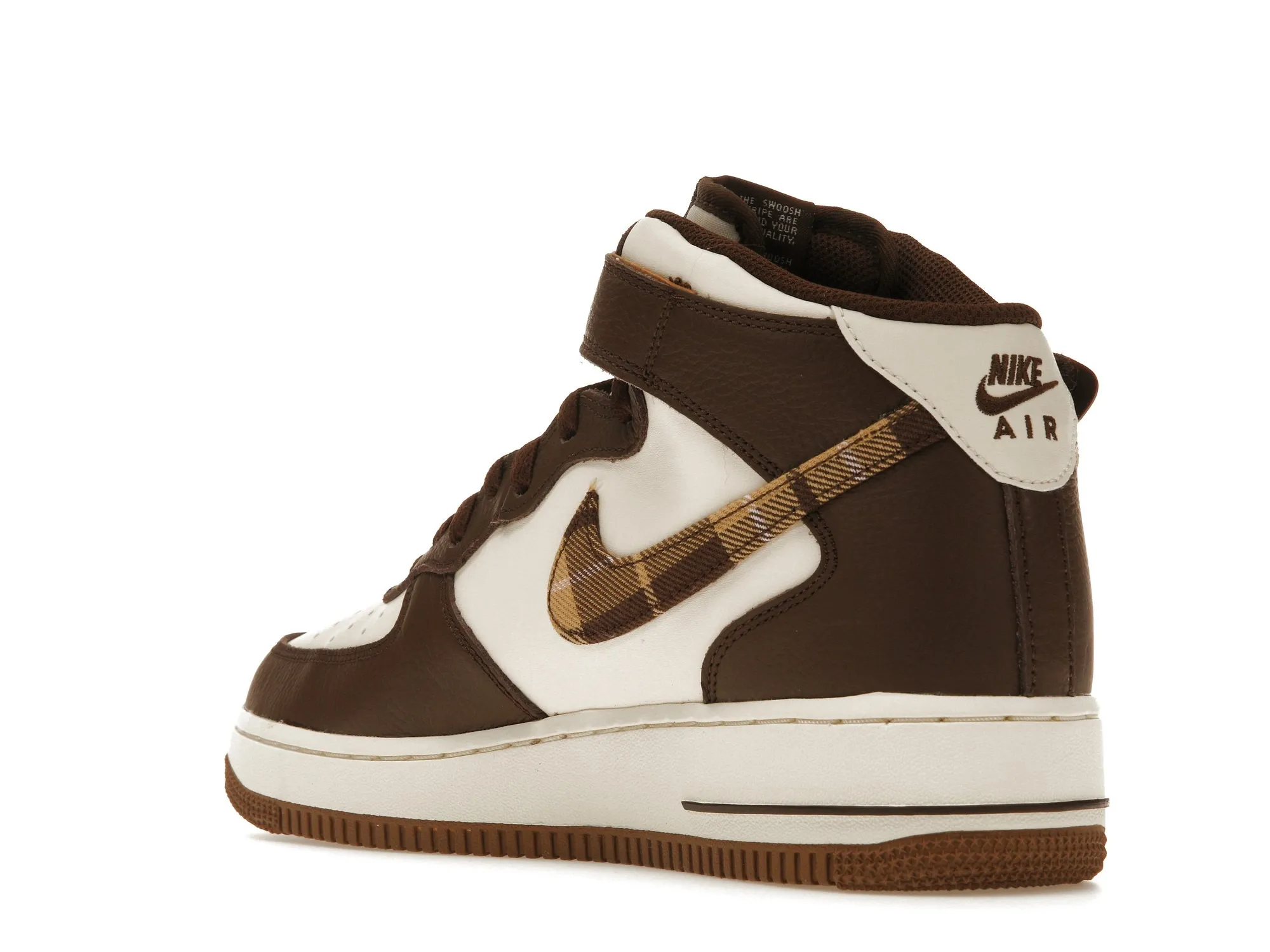 Фото № 6 с приближением к товару «‎Nike Air Force 1 Mid 07 Brown Plaid»