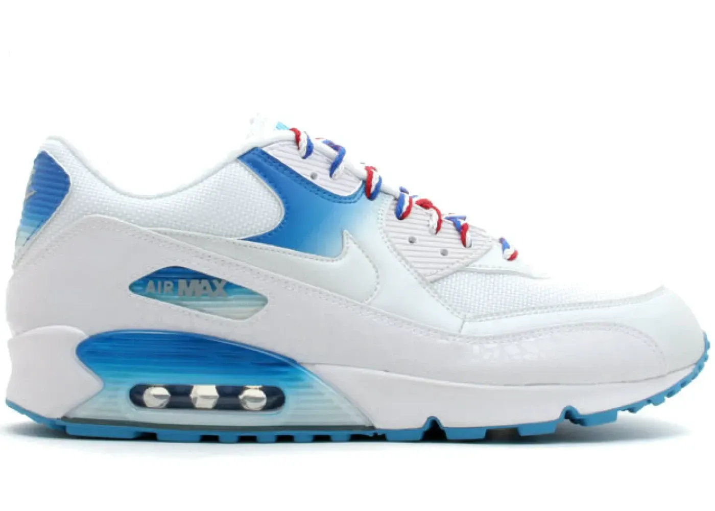 Фото № 1 с приближением к товару «‎Nike Air Max 90 Premium White Metallic Silver»