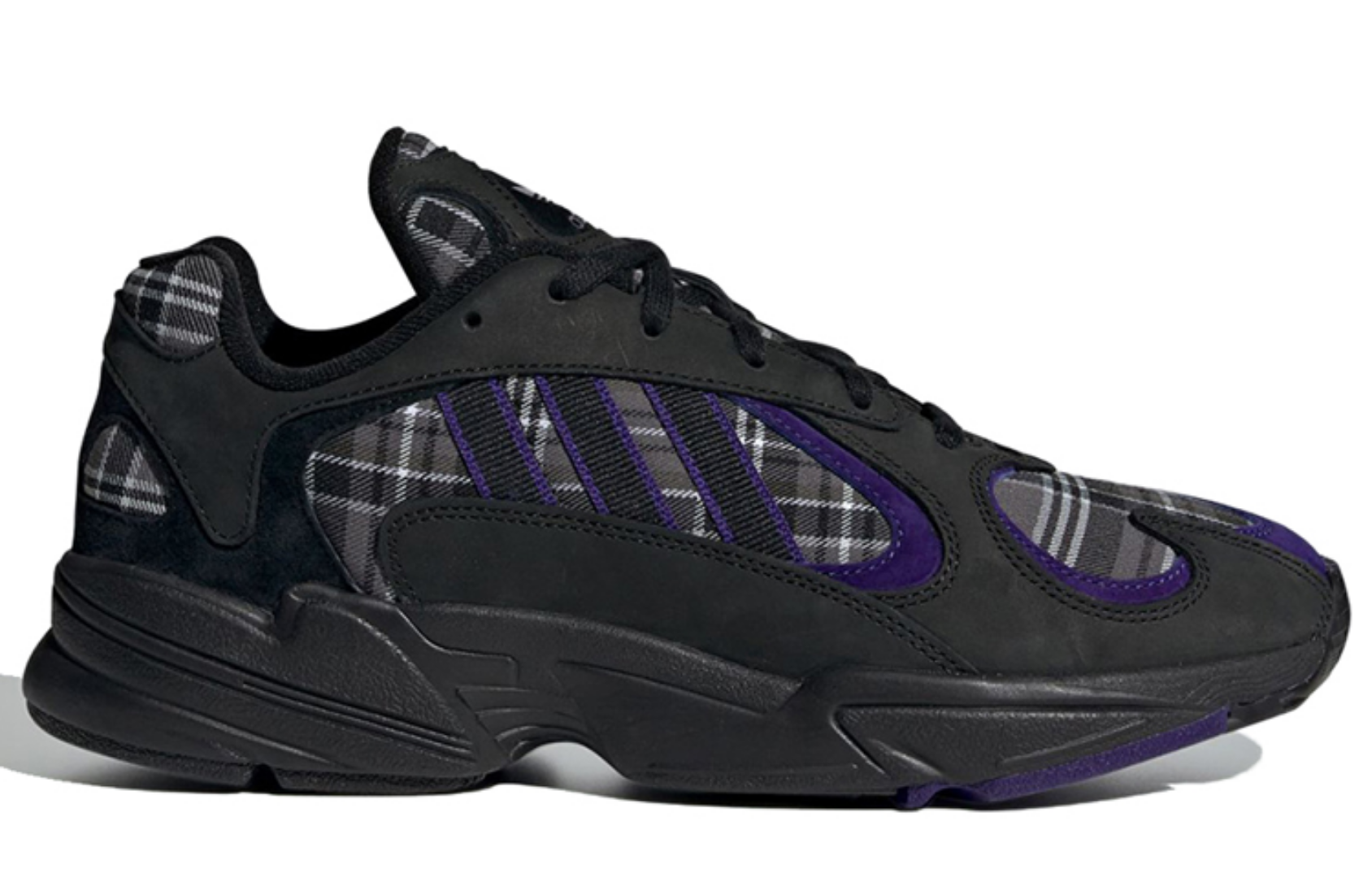 Фото № 2 с приближением к товару «‎adidas Yung-1 Purple Plaid»