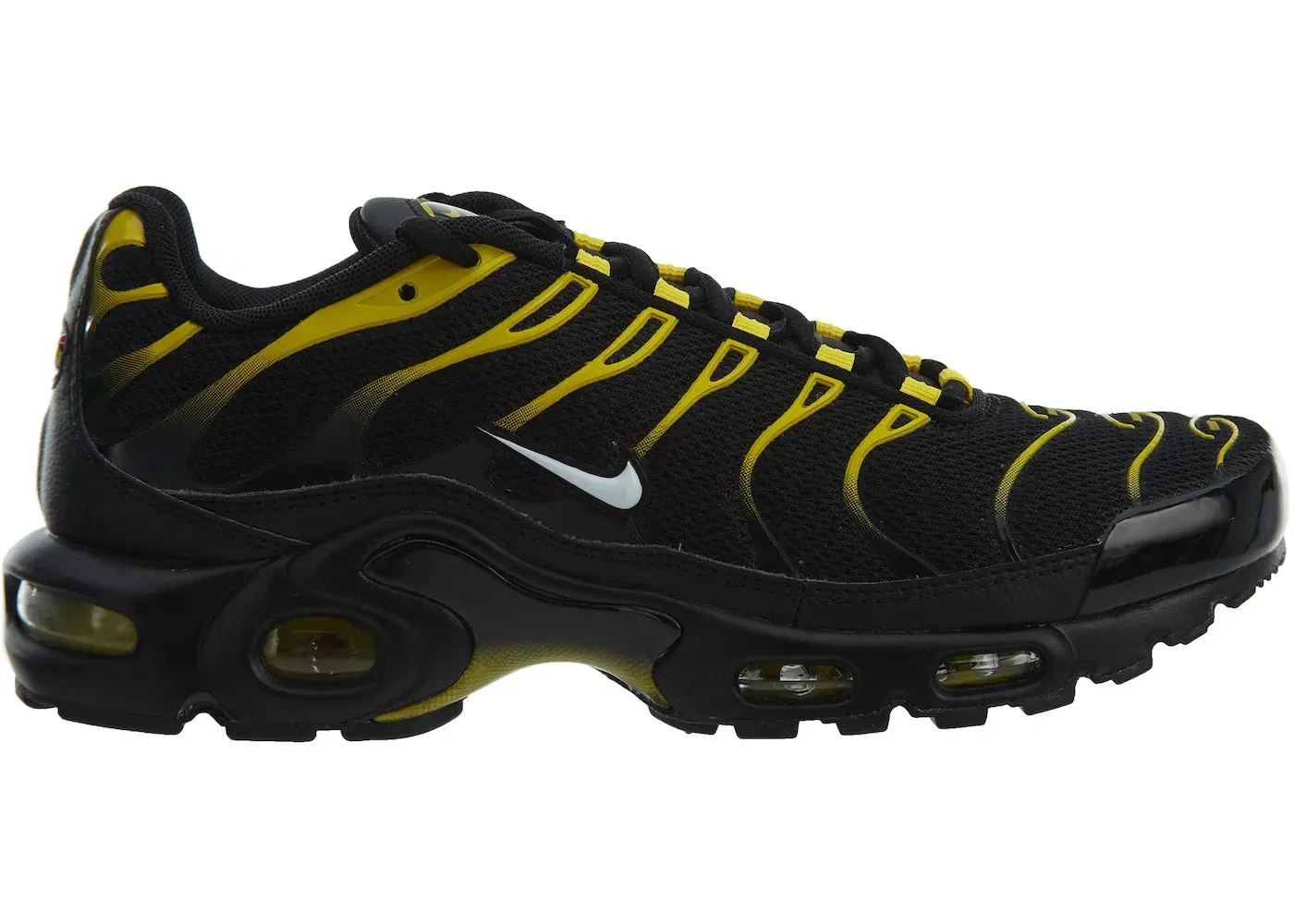 Фото № 1 с приближением к товару «‎Nike Air Max Plus Black White-Vivid Sulfur»